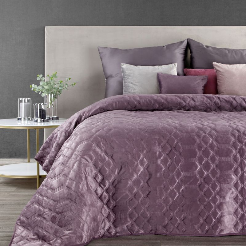 Bedspread Ariel 2 220x240 Lilac Softy, Lilac King Size Bedspread