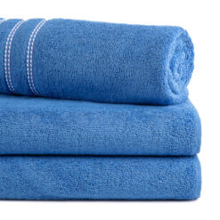 Medvilninis vonios rankšluostis LAGŪNA (mėlyna)
