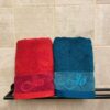 Siuvinėtų vonios rankšluosčių komplektas porai