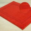 Medvilninis vonios kilimėlis kojoms KALIJA (raudona) 50x70