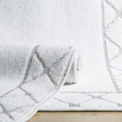 Medvilninis vonios kilimėlis kojoms MARTYNA (balta) 50x70