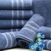 Medvilninis vonios rankšluostis LAGŪNA (tamsiai mėlyna)