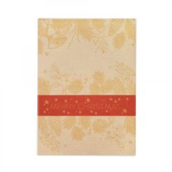 Medvilninis virtuvinis rankšluostukas KALĖDŲ DVASIA (raudona)